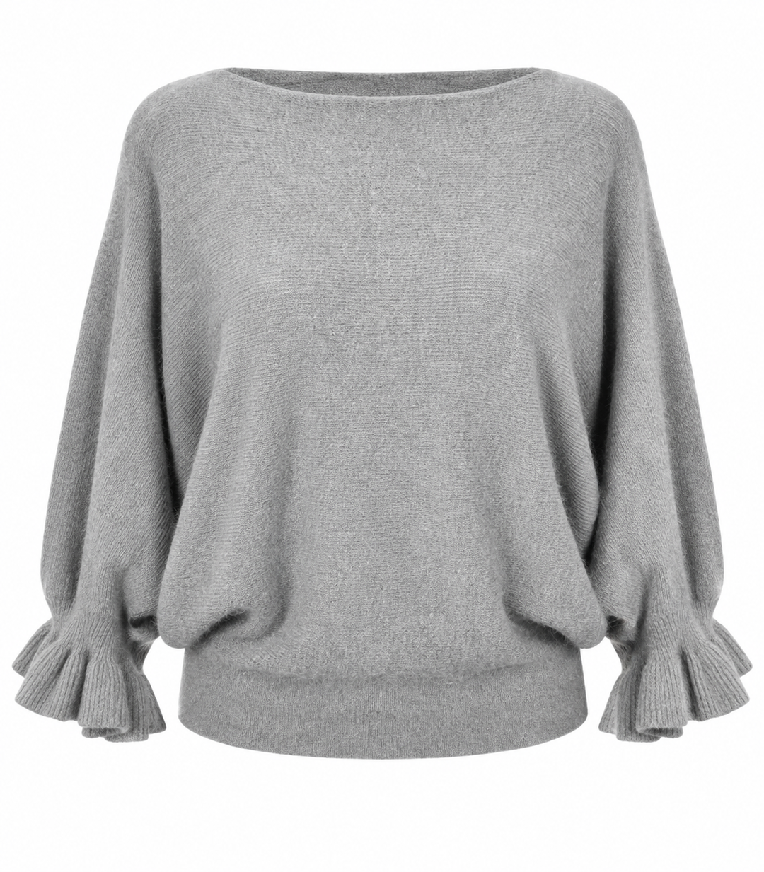 Ada Frill Batwing Jumper Grey