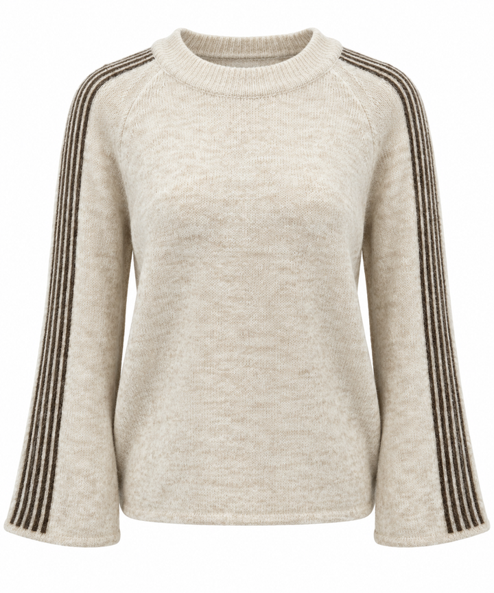 Shae Stripe Jumper Beige