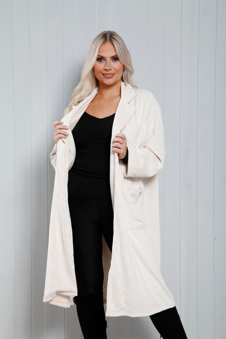 Azalea Cord Jacket Cream