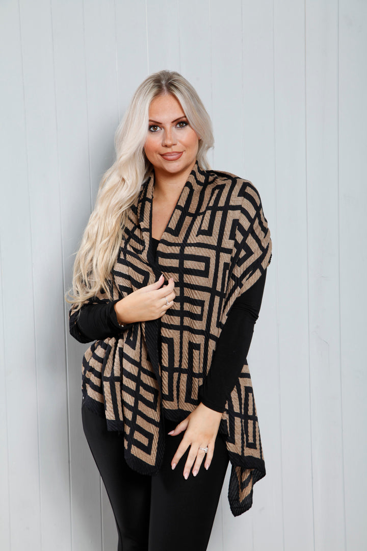 Crinkle Scarf Camel