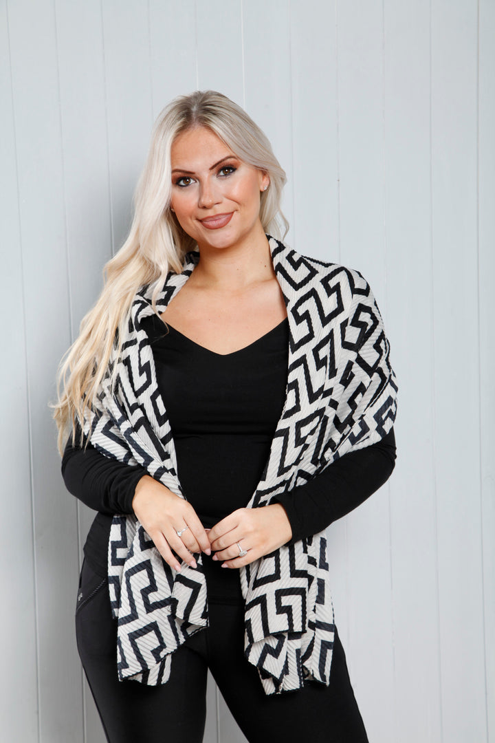 Crinkle Scarf White