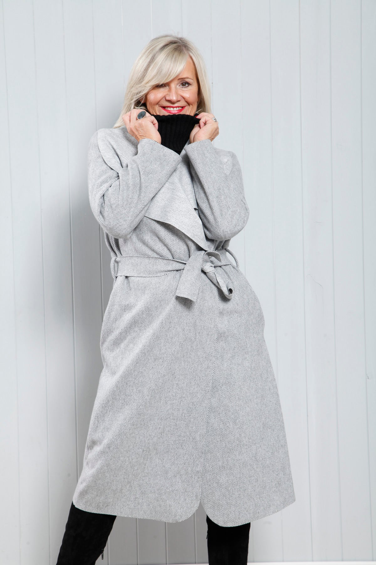 Tiffany Lightweight Coat Grey Goose Island