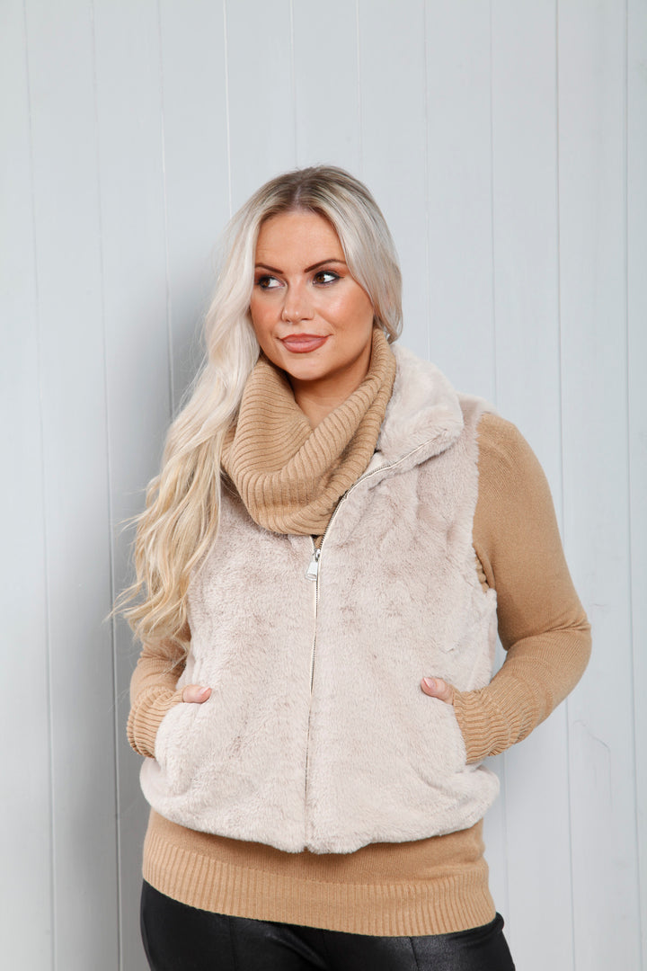 Teddy Gilet Oat