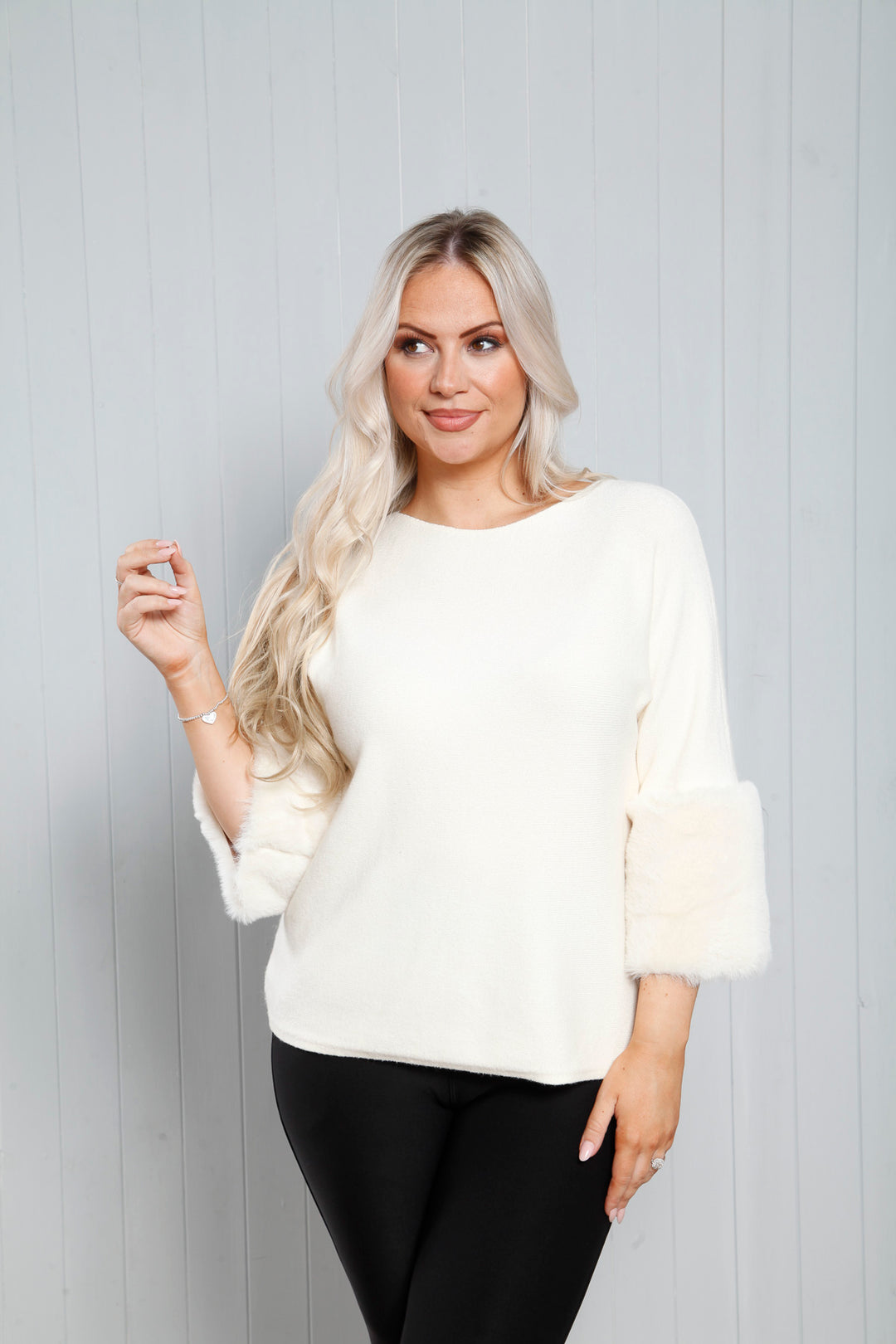 Isabella Rounded Luxe Jumper Cream