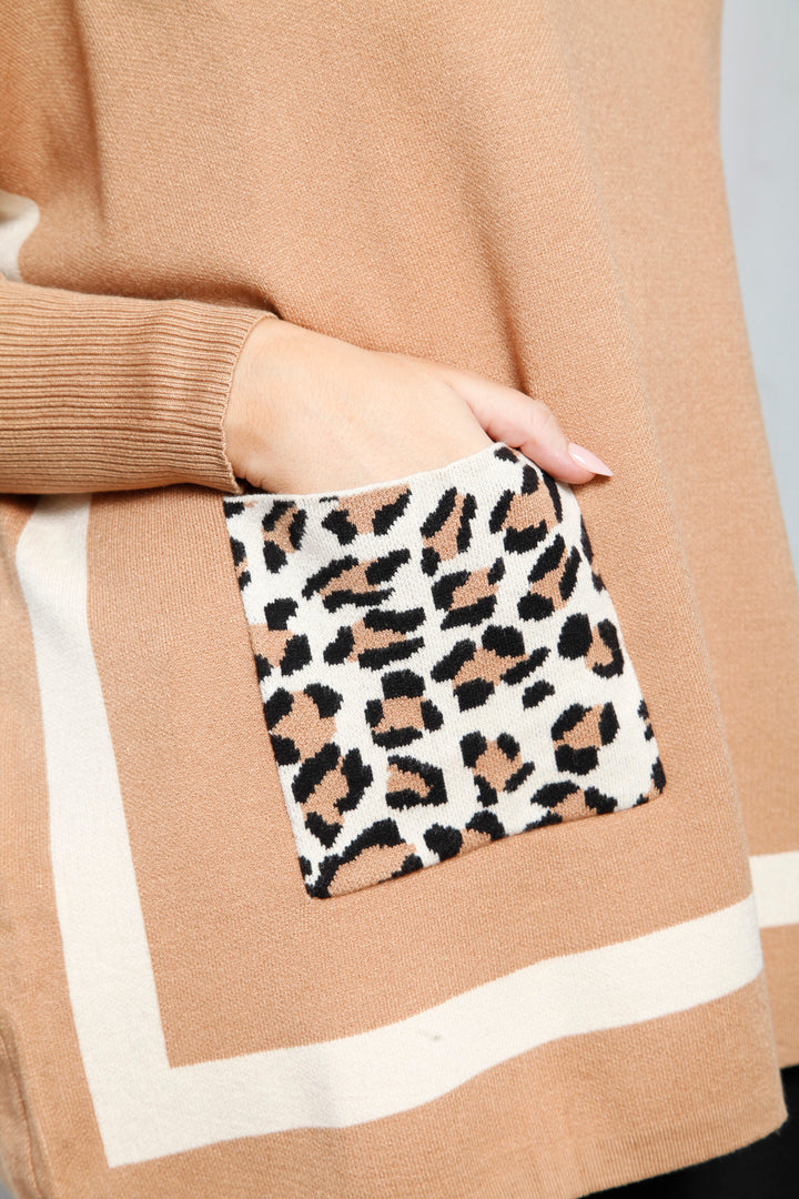 Snow Leopard Jumper Camel