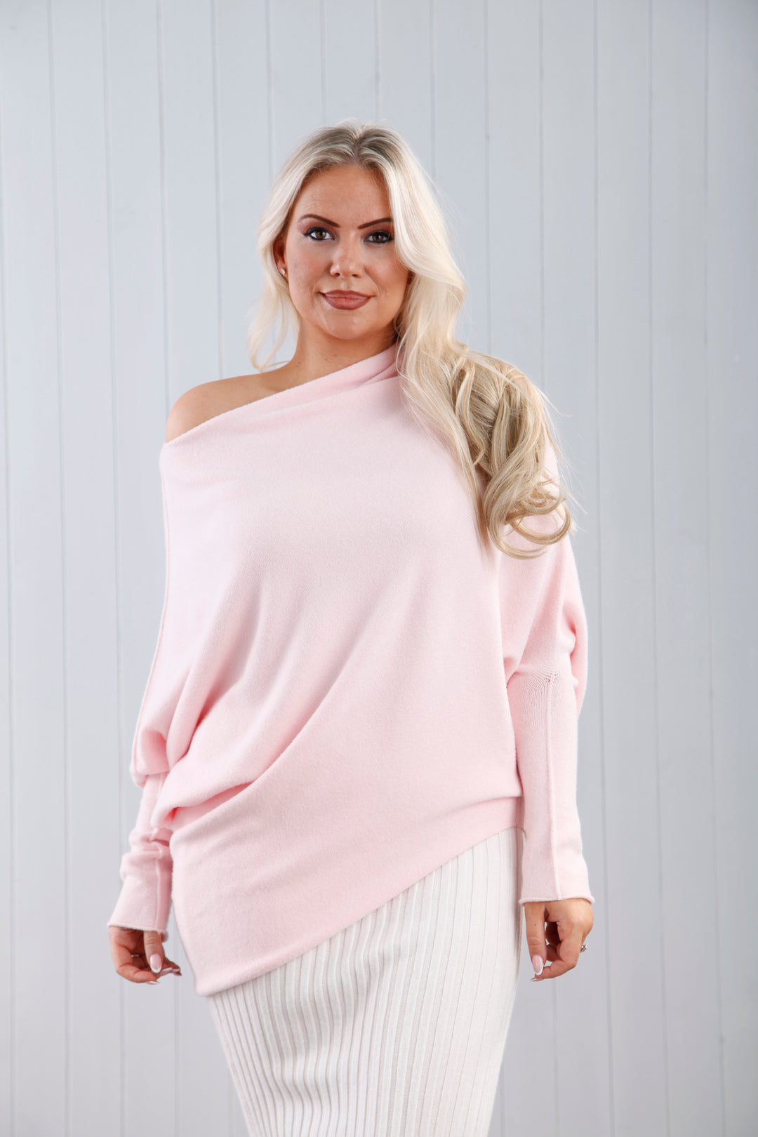 Isabella Asymmetric Top Baby Pink