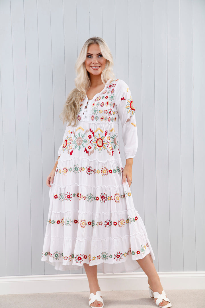 Rei Luxe Dress White