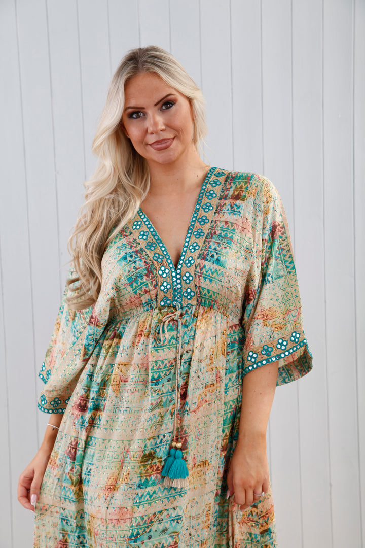 Dua Luxe Dress Emerald