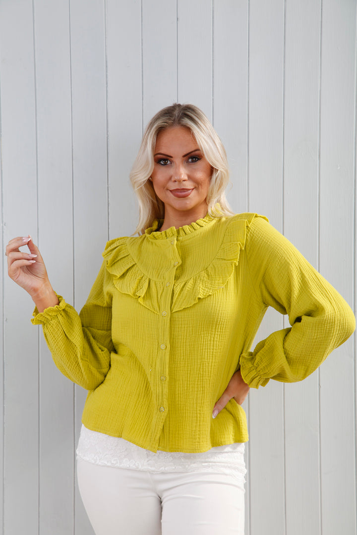 Victoria Lime Rio Blouse