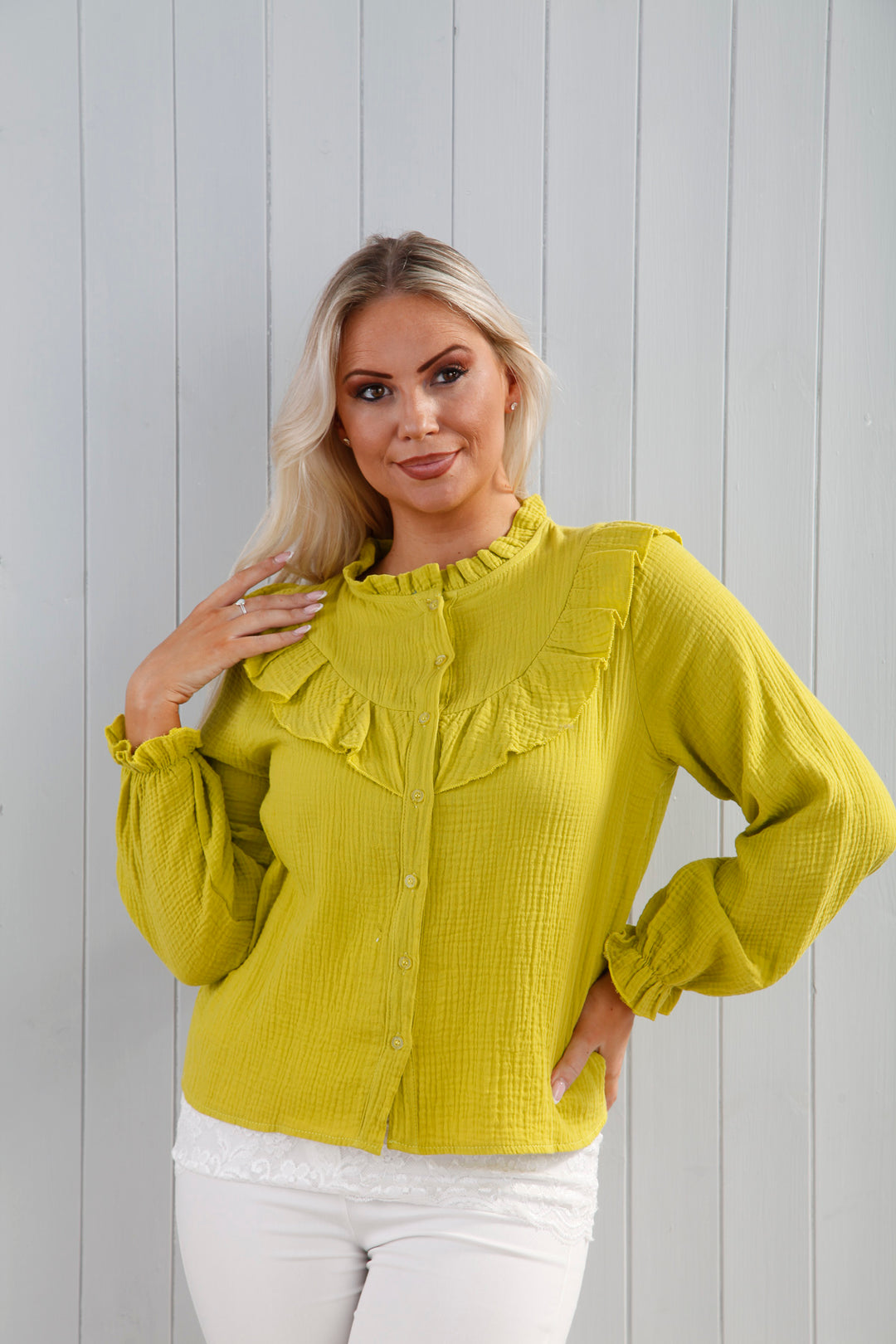 Victoria Lime Rio Blouse