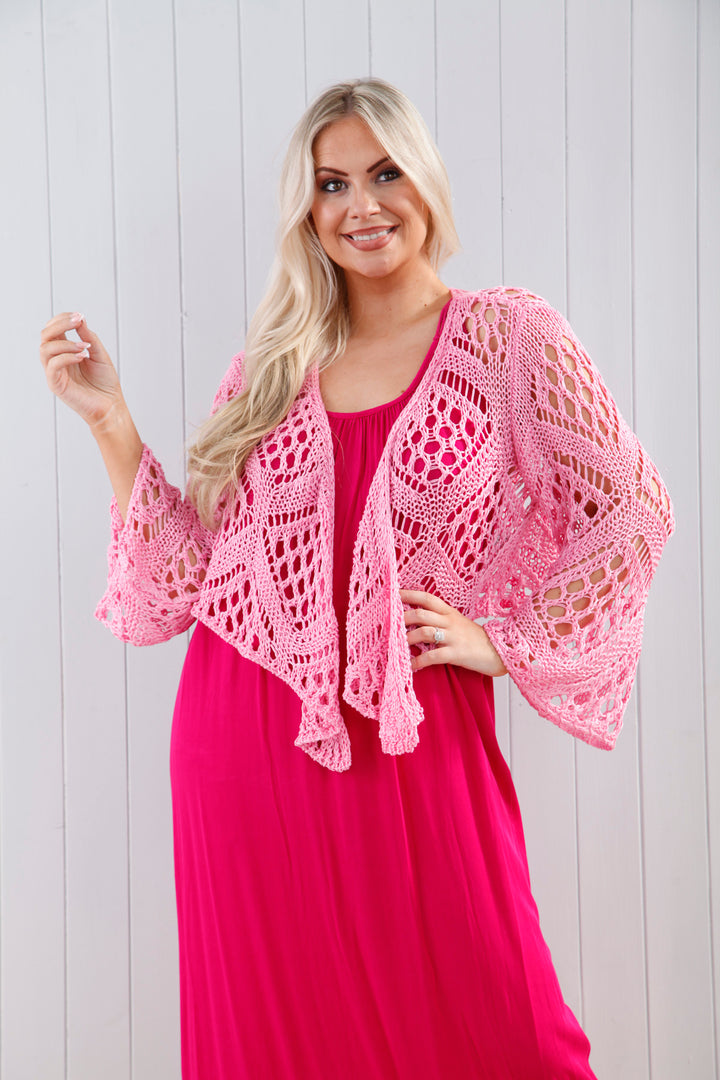 Orlena Cardigan Candy Pink