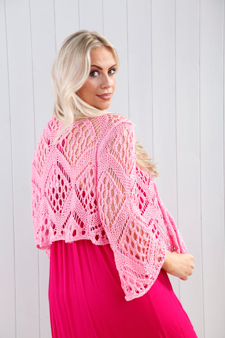 Orlena Cardigan Candy Pink