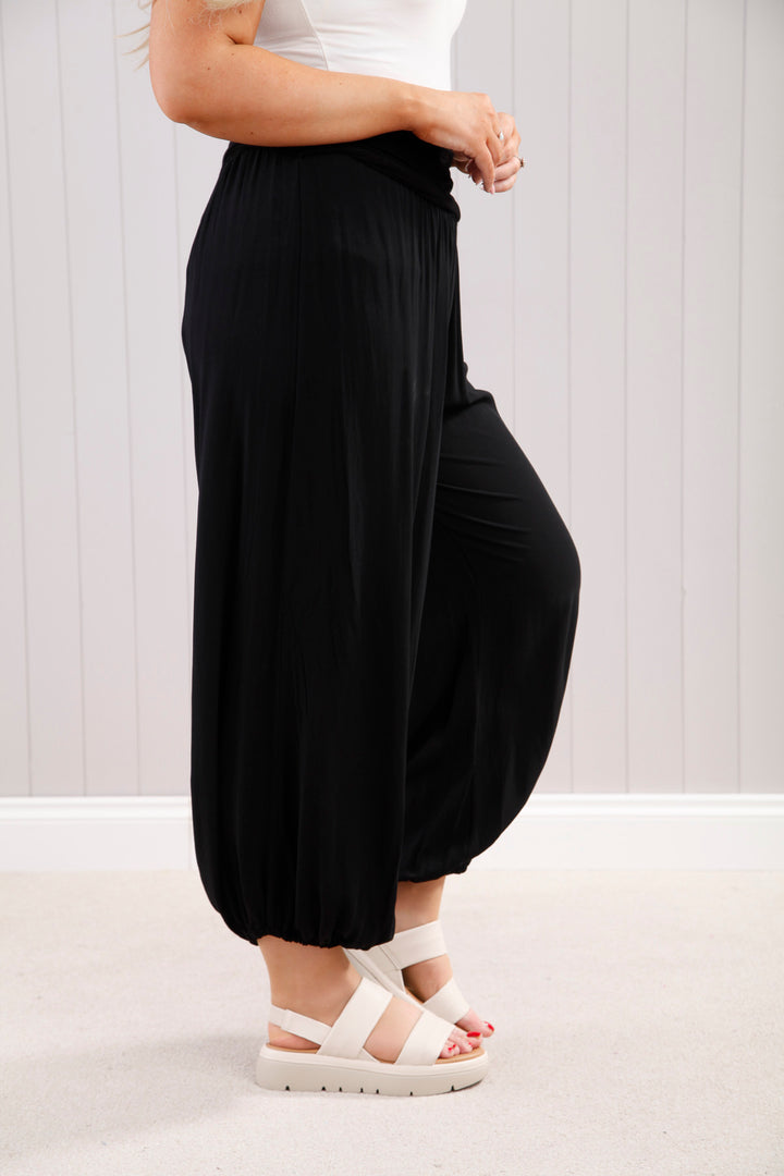 Plain Harem Pants Black