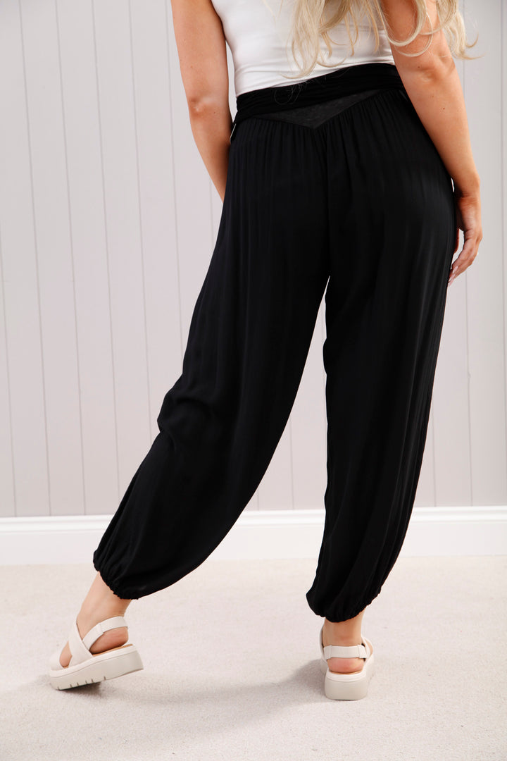 Plain Harem Pants Black