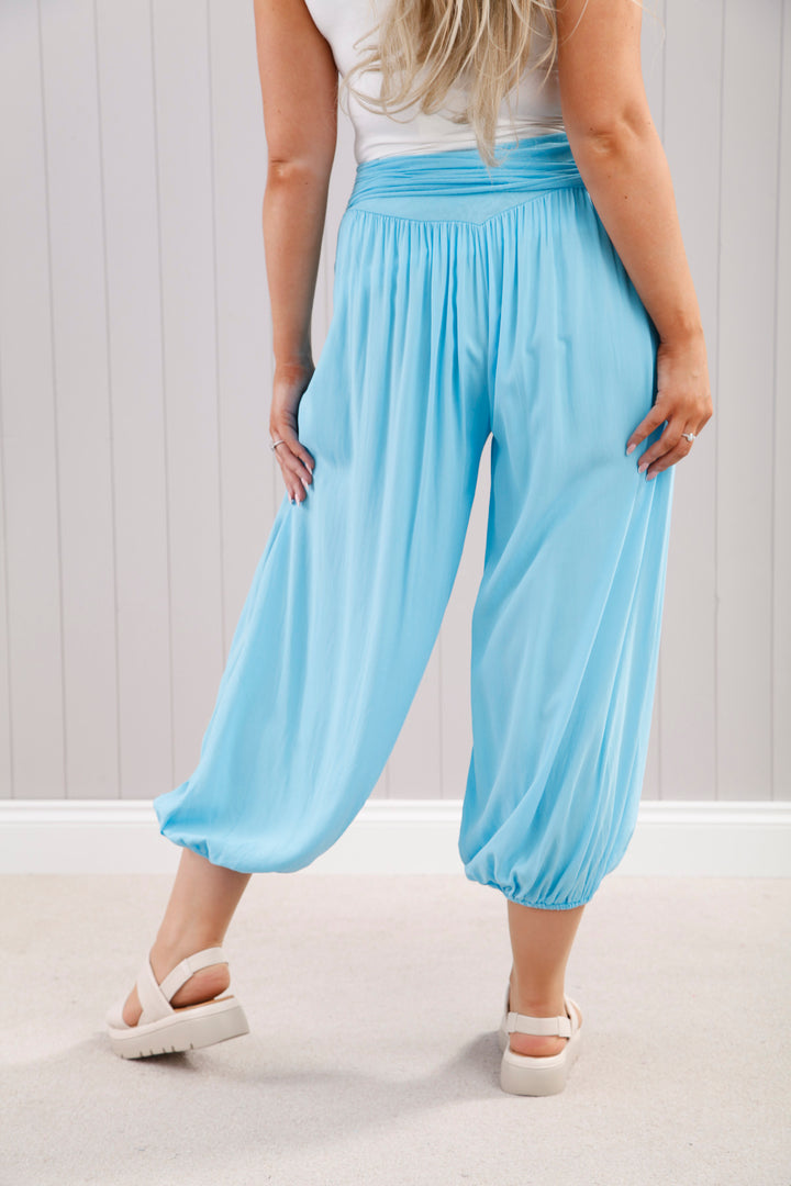 Plain Harem Pants Turquoise