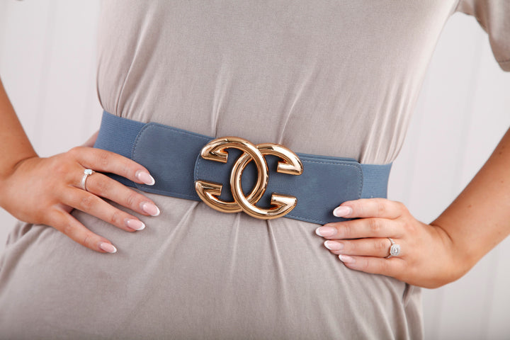 Gianna Belt Blue/Gold