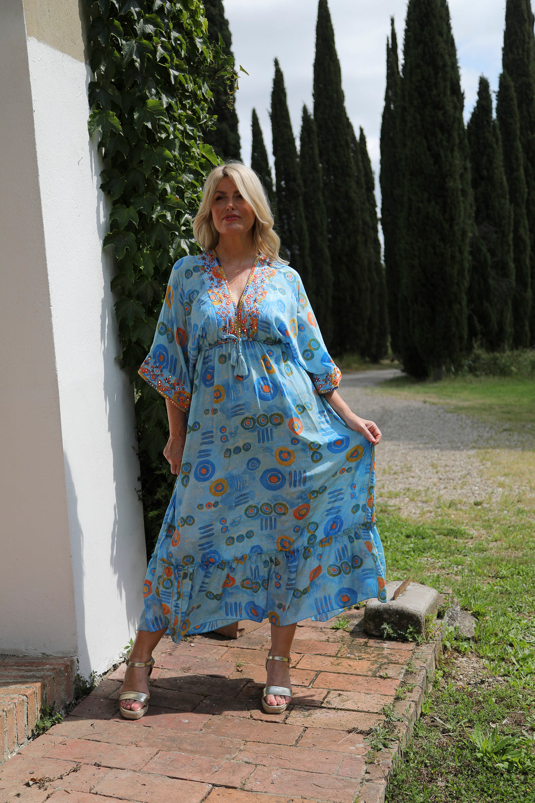 Estelle Luxe Dress Blue Sorbet