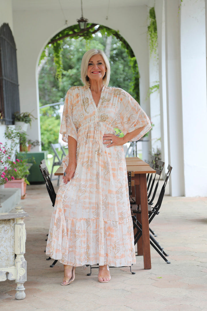 Kavya Sparkle Dress Clementine