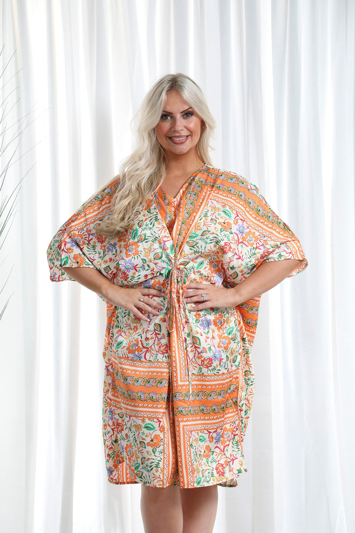 Marseille Kaftan Orange Crush