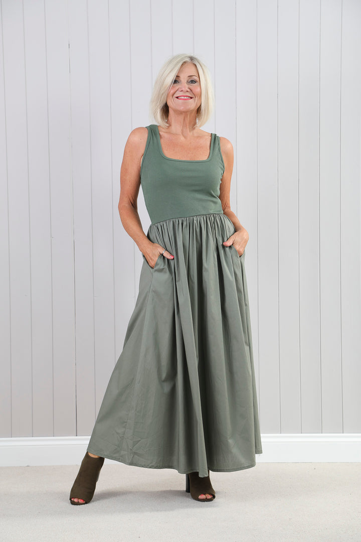 Venus Maxi Dress Khaki