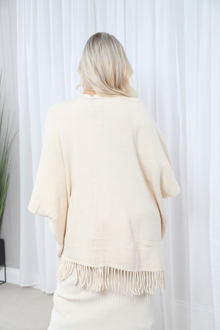 Pearl button Wrap Cream