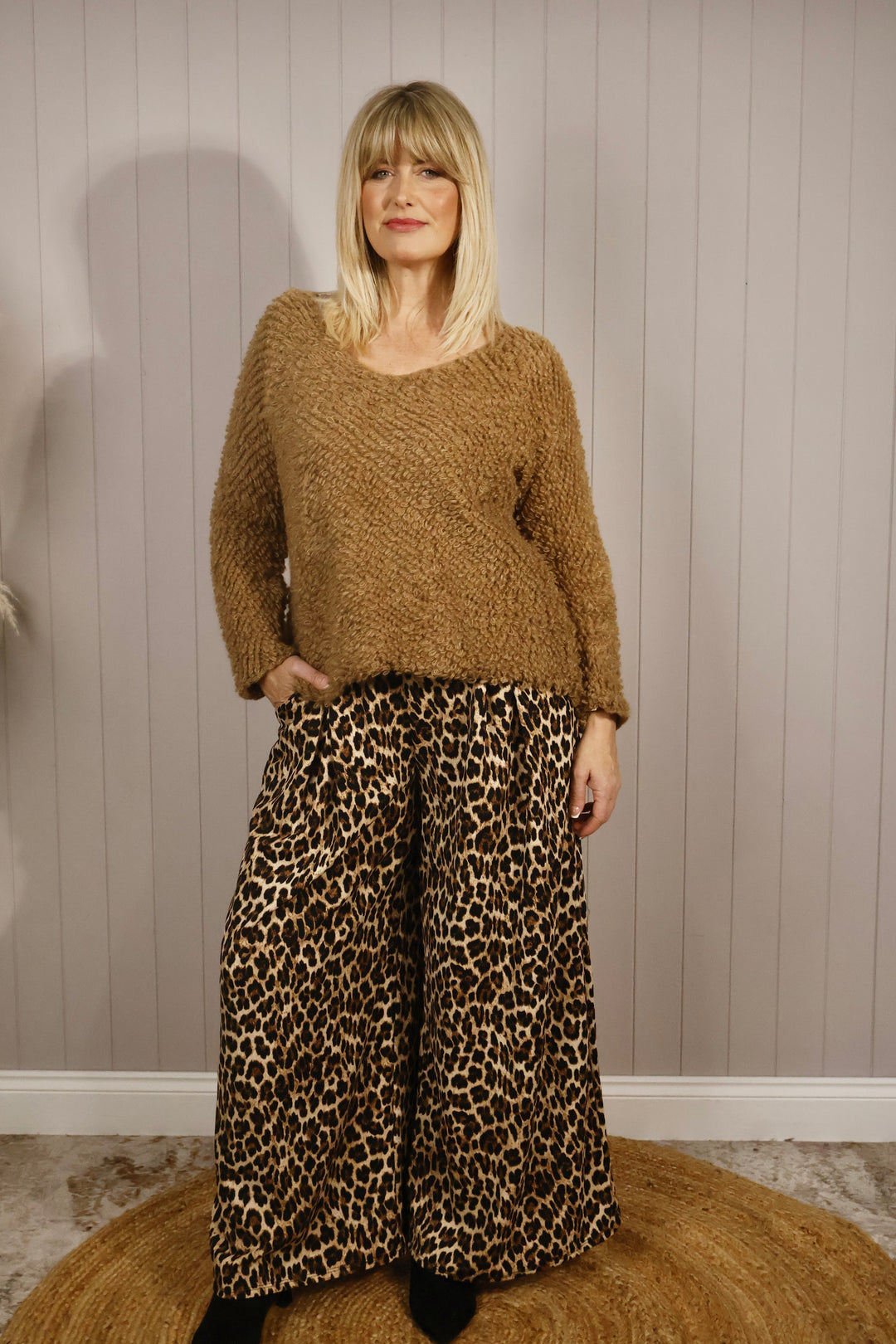 Florella Knit Jumper Camel