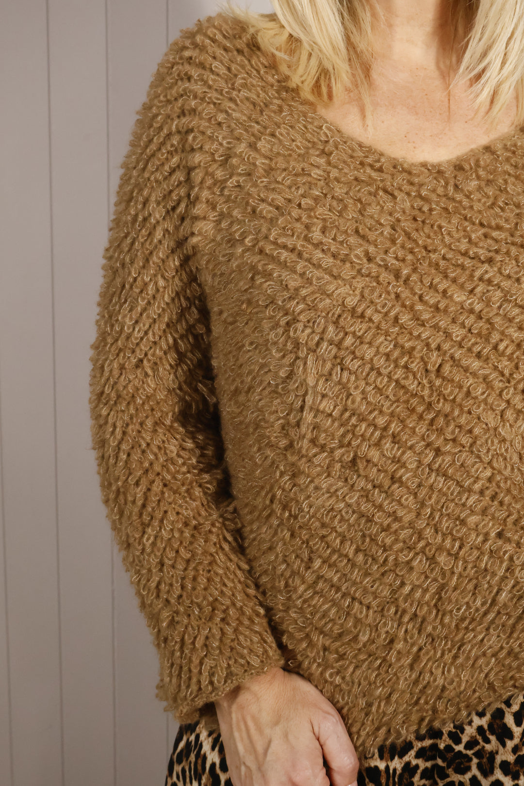 Florella Knit Jumper Camel