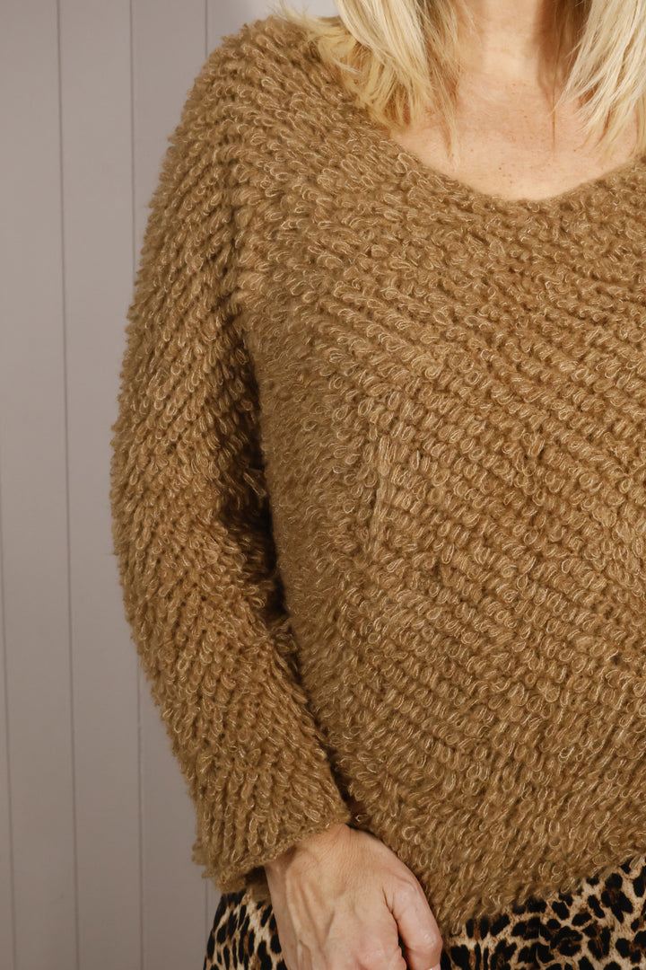 Florella Knit Jumper Camel