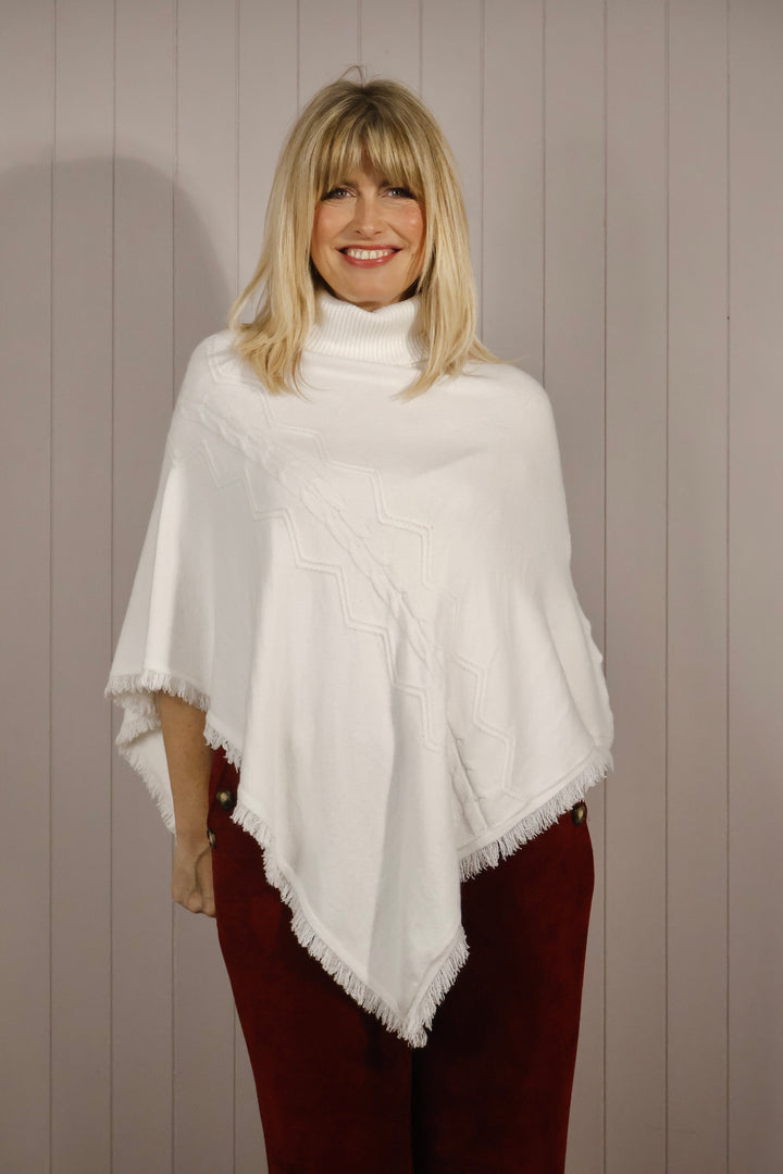 Phoebe Poncho Cream