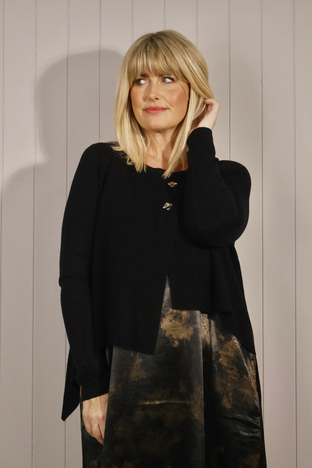 Viviana Two Piece Dress Set Black