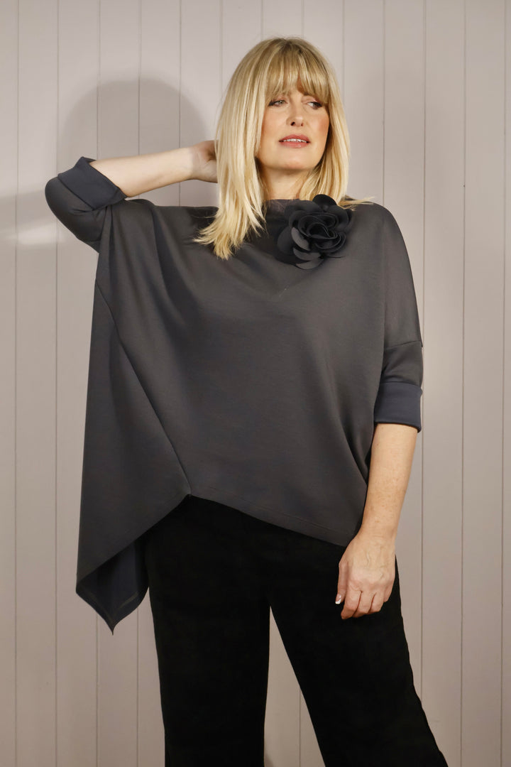 Florentina Asymmetric Top Slate