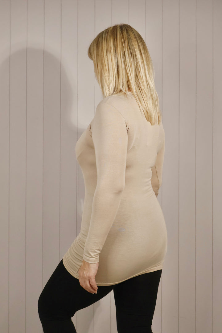 Bodycon Top Beige