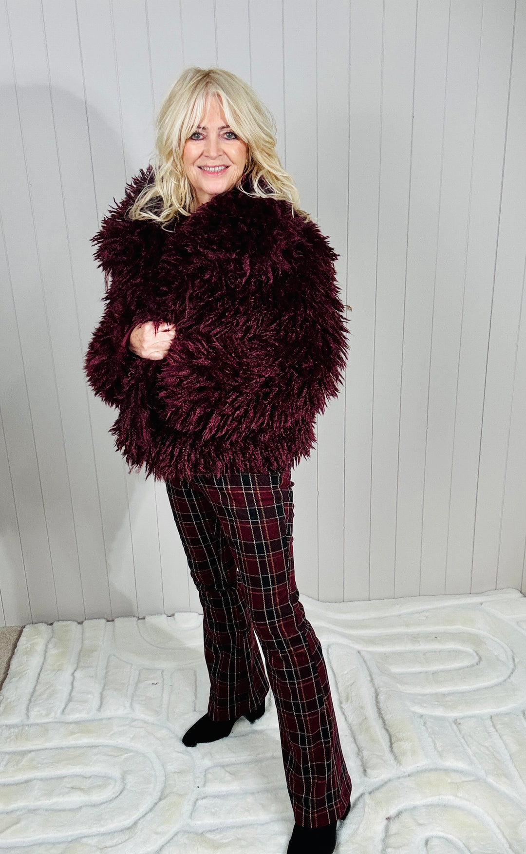 Etta Heritage Trousers Burgundy