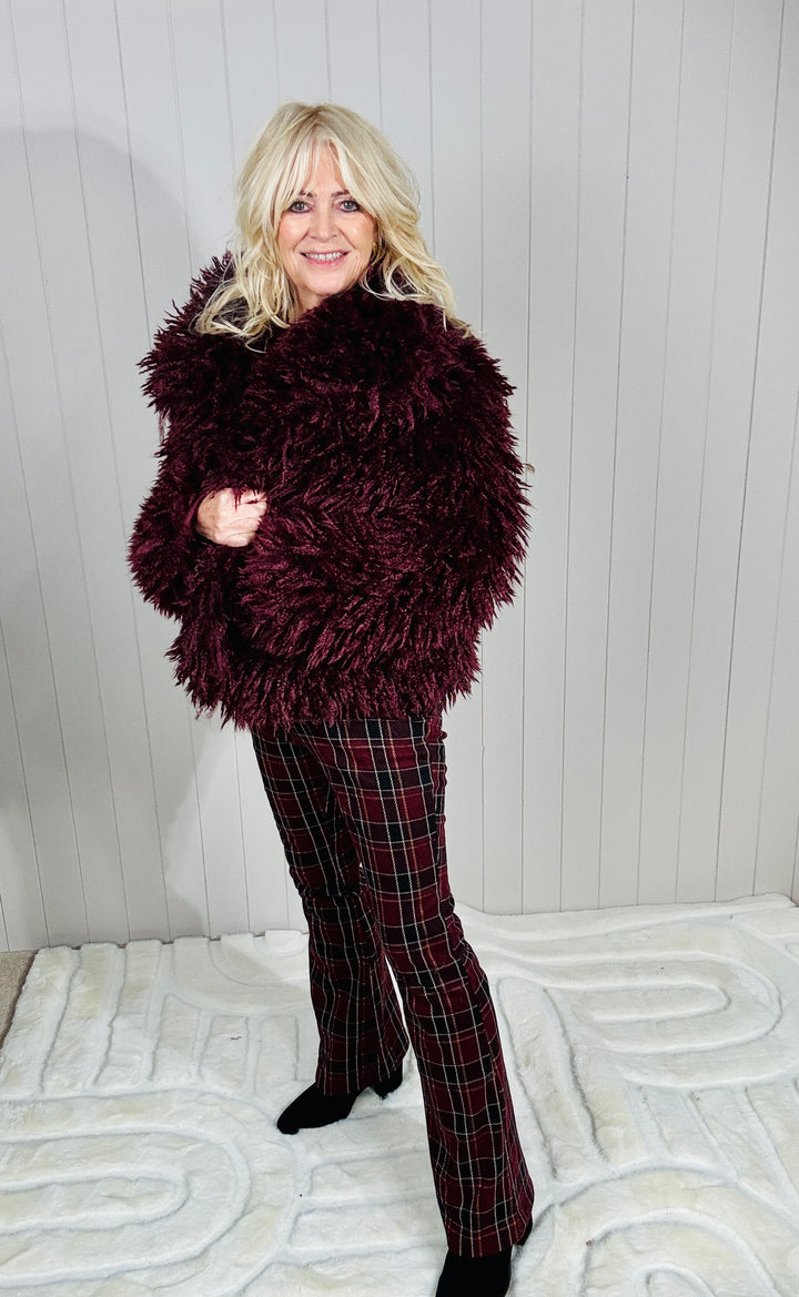 Etta Heritage Trousers Burgundy