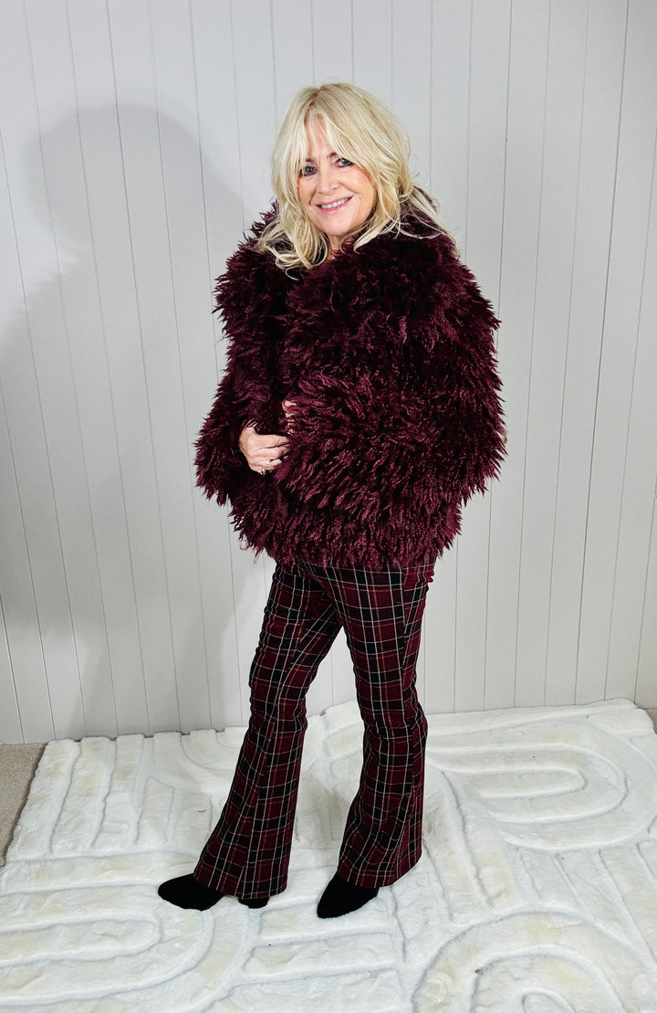 Etta Heritage Trousers Burgundy