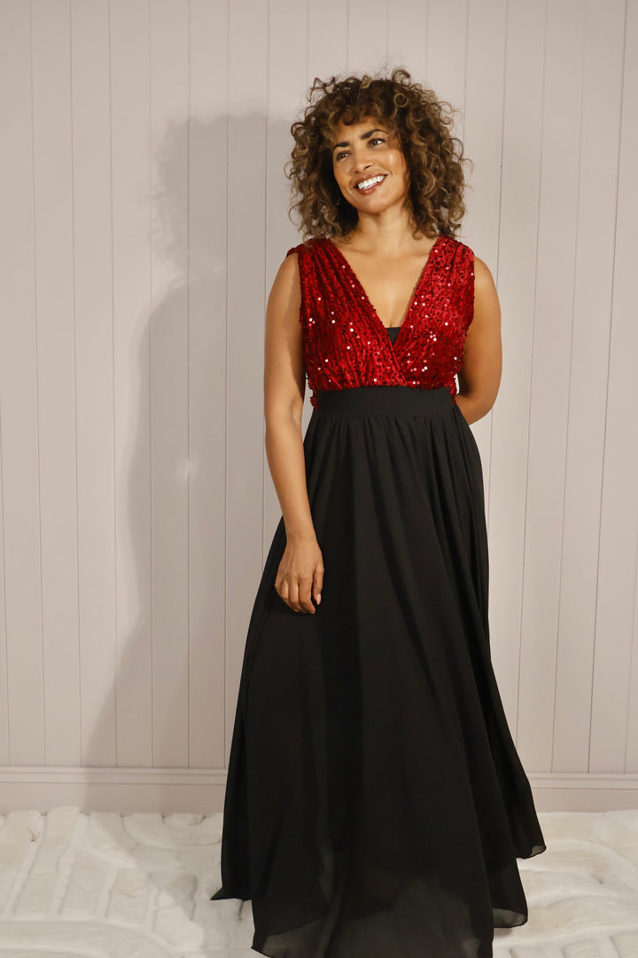 Dinah Dazzle Dress Red