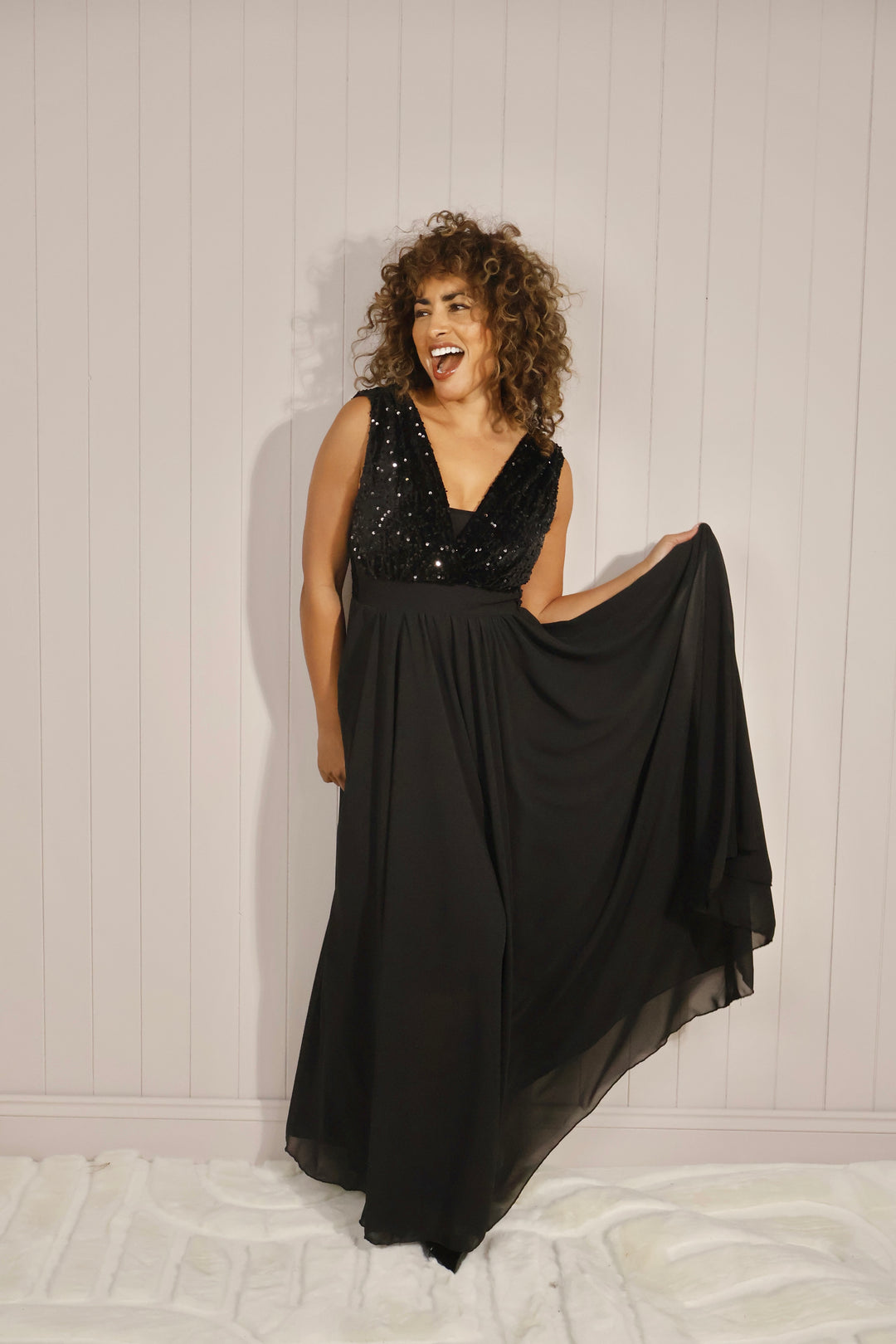 Dinah Dazzle Dress Black
