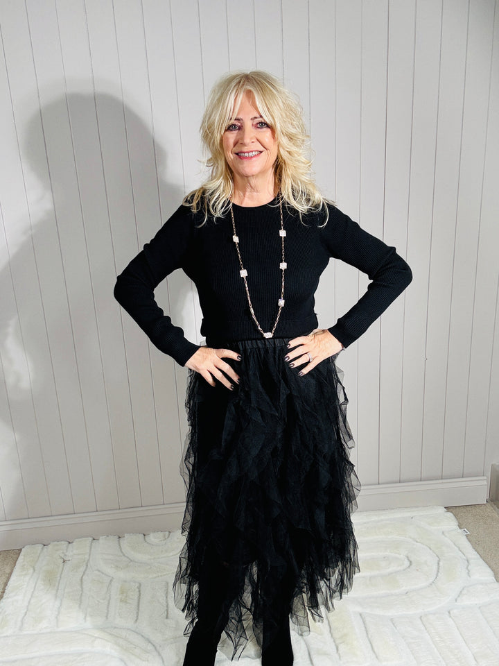 Violetta Tulle Dress Black