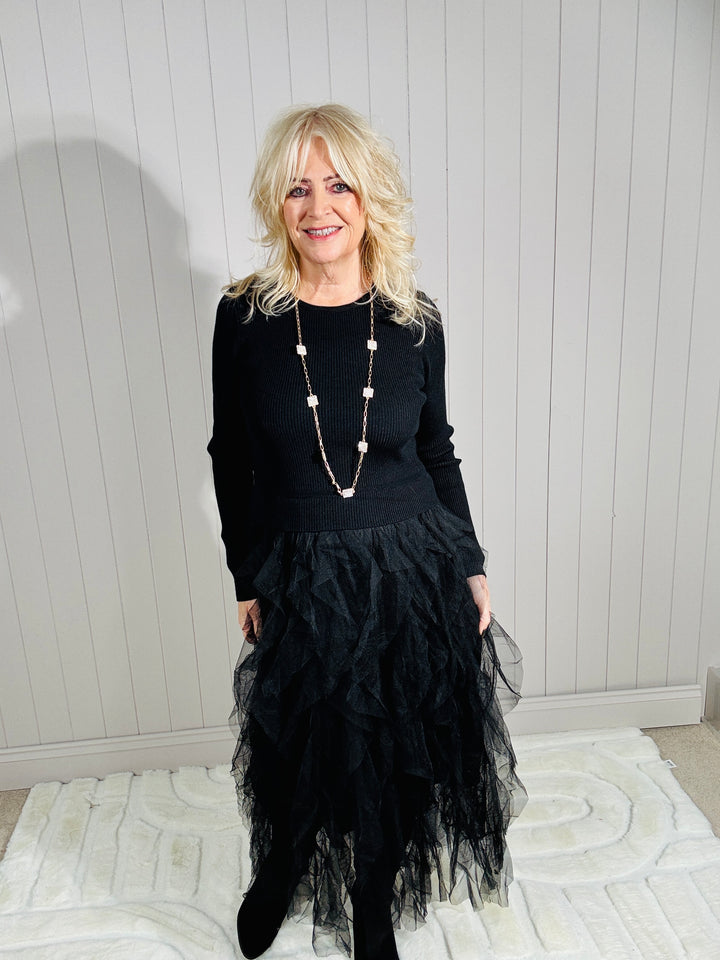 Violetta Tulle Dress Black
