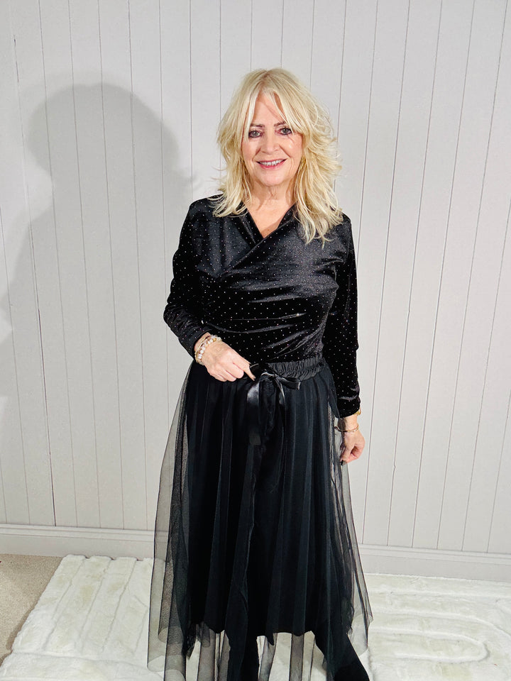 Marielle Tulle Skirt Black