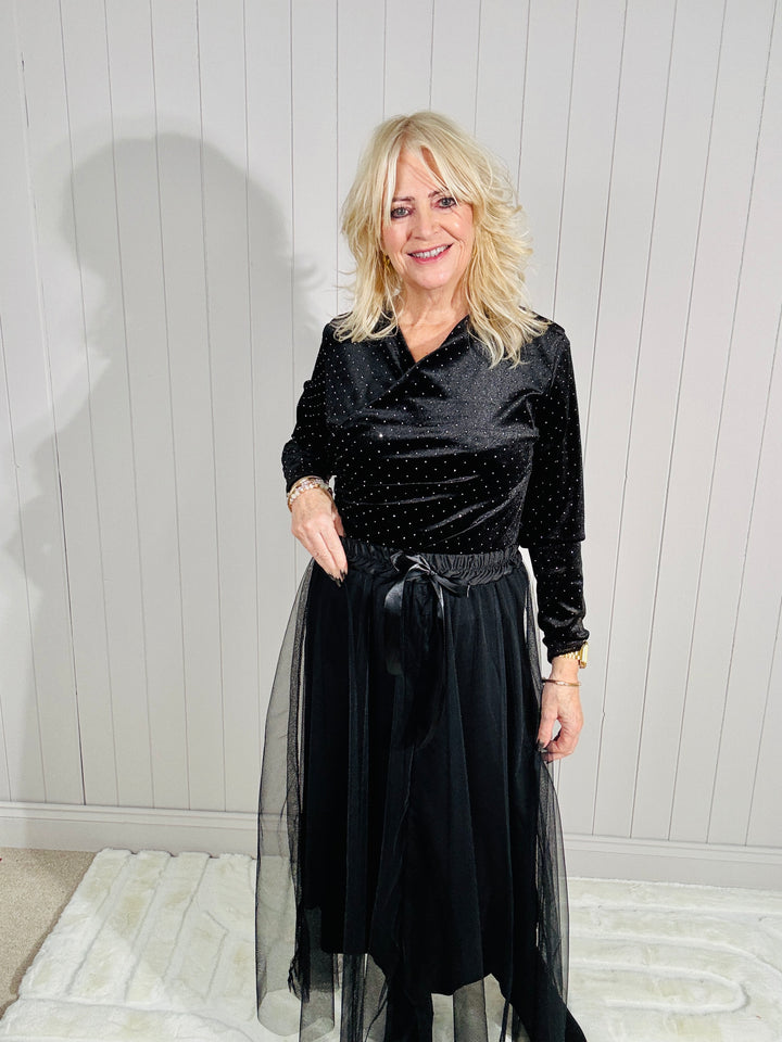 Marielle Tulle Skirt Black