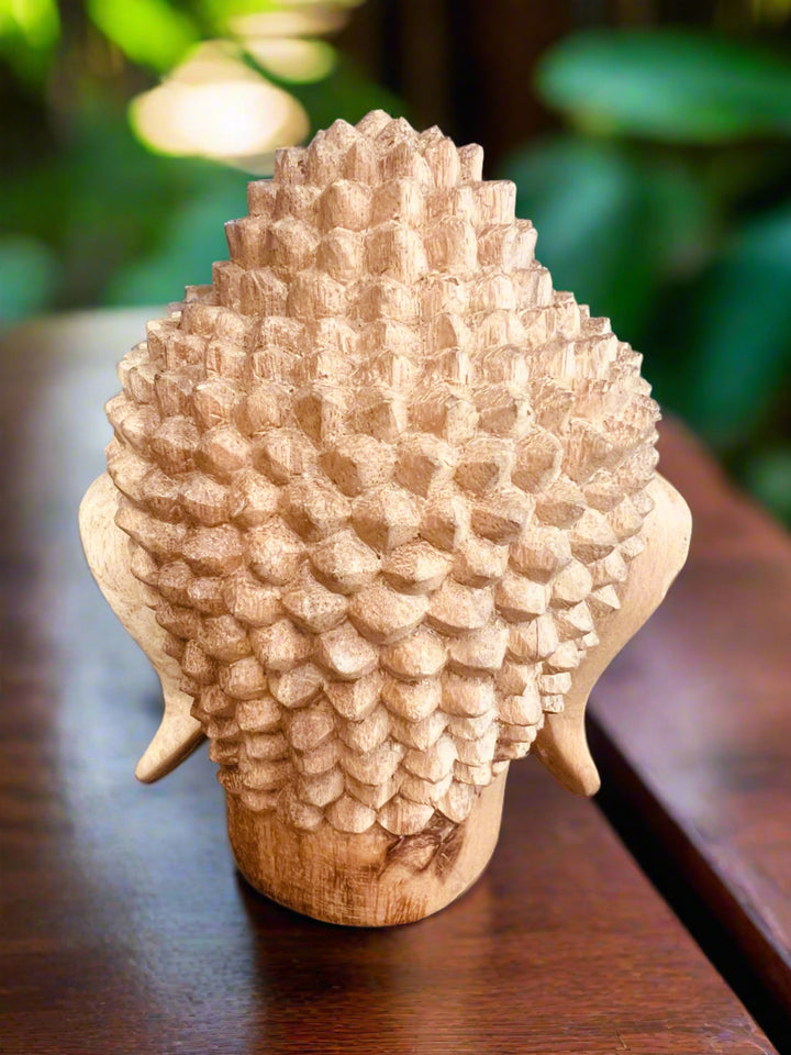 Teak Buddha's Head Carving 20cms
