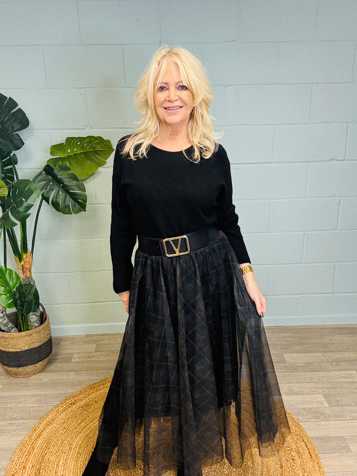 Heritage Tulle Skirt Chocolate