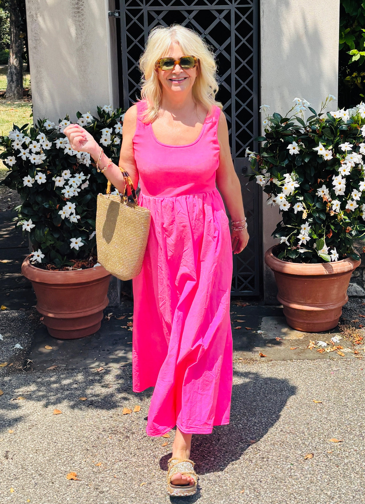 Venus Dress Neon Fuchsia