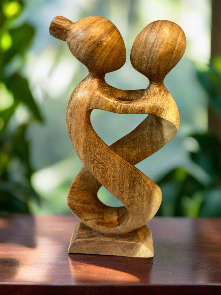Lovers Entwined Woodcarving