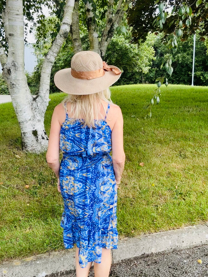 Niki Short Dress Royal Blue