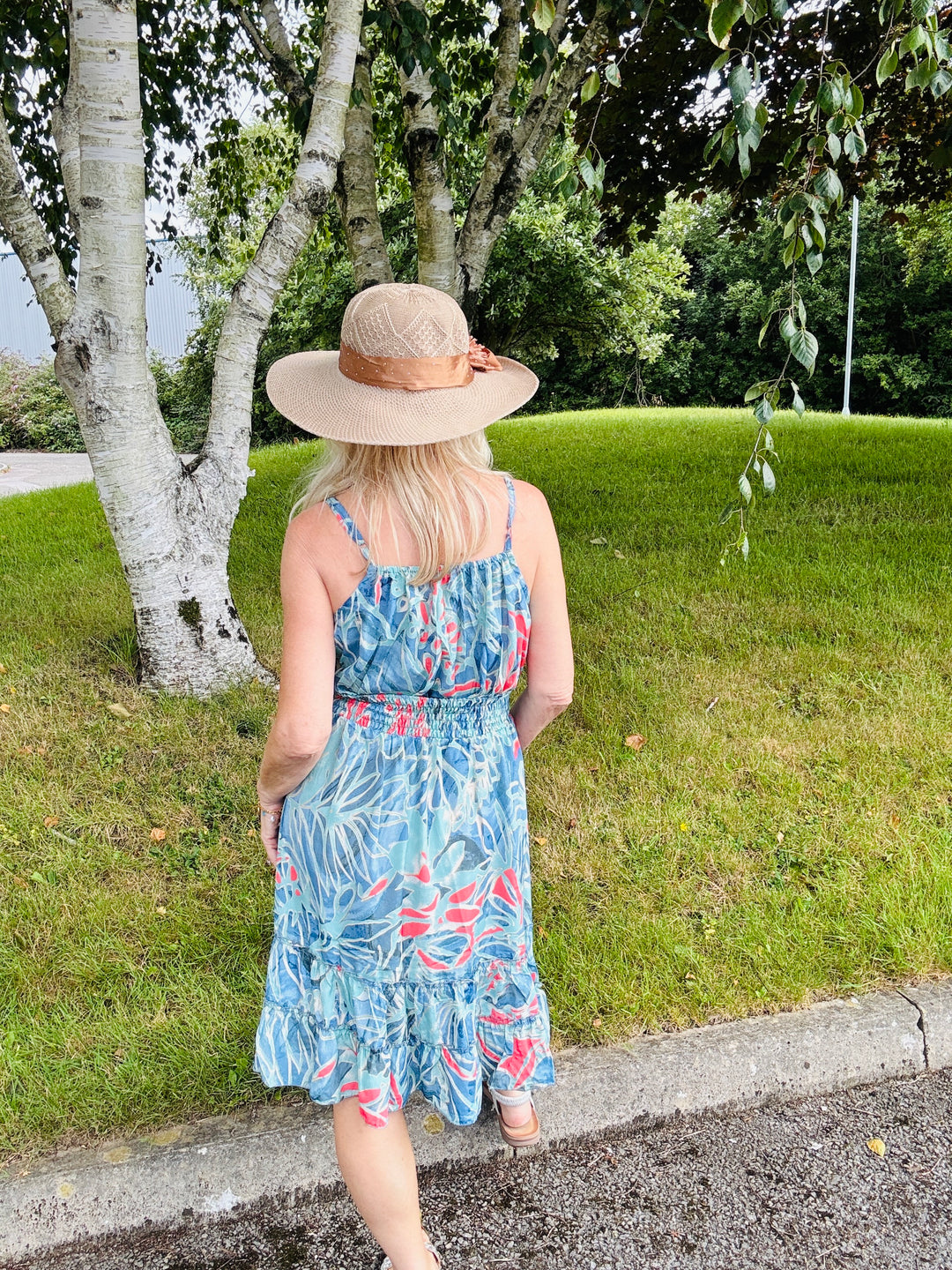 Niki Short Dress Sky Blue