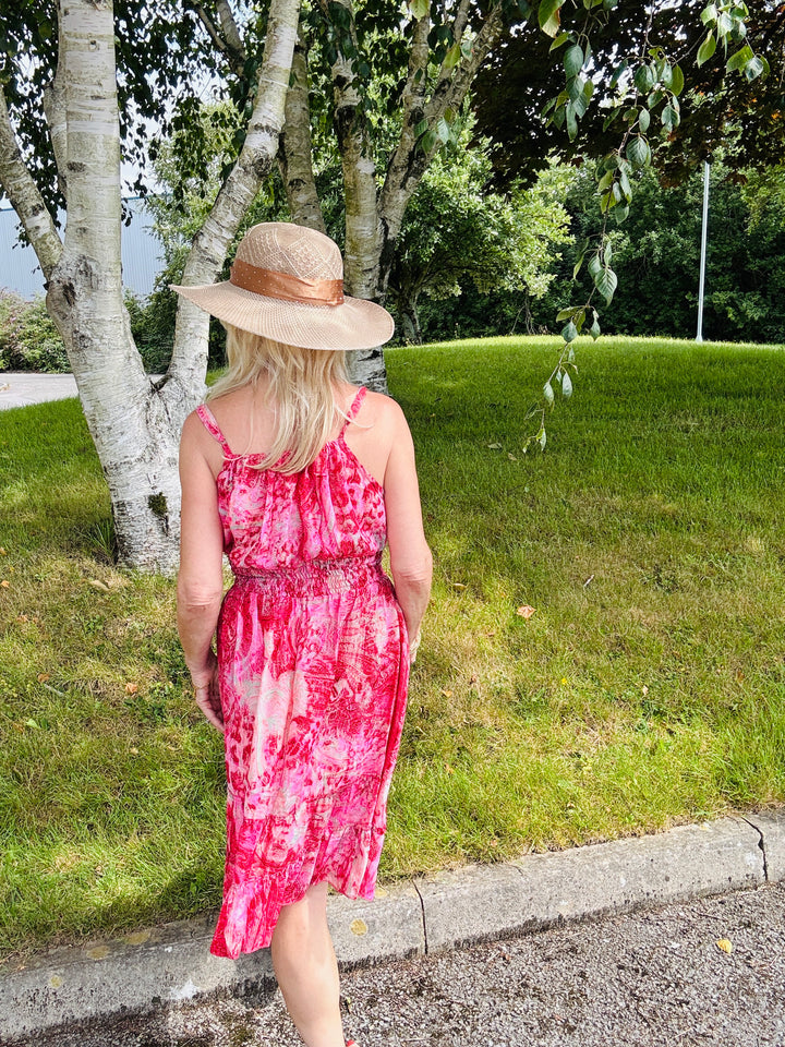 Niki Short Dress Fuchsia