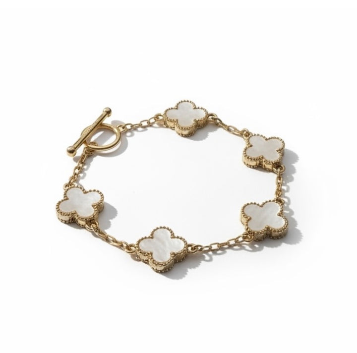 Clover Bracelet Gold/Ivory