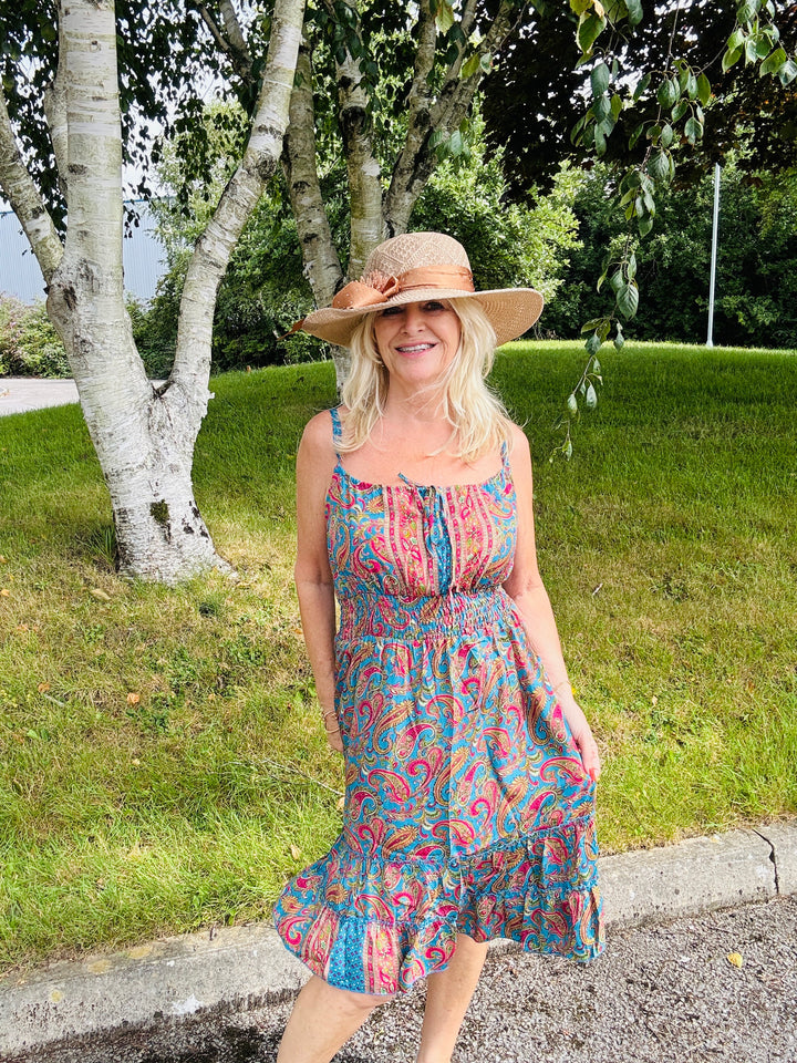 Niki Short Dress Teal